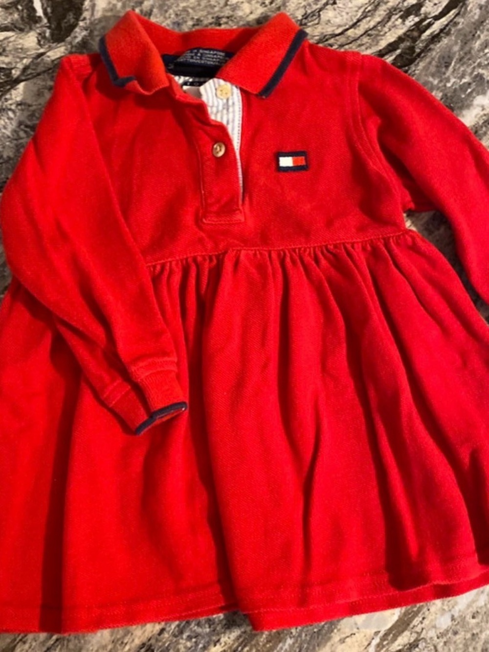 Tommy Hilfiger Red Polo Dress for Girls